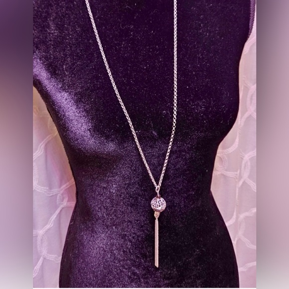 Silpada silver tassel necklace with smoky and clear quartz stones. - Picture 6 of 7